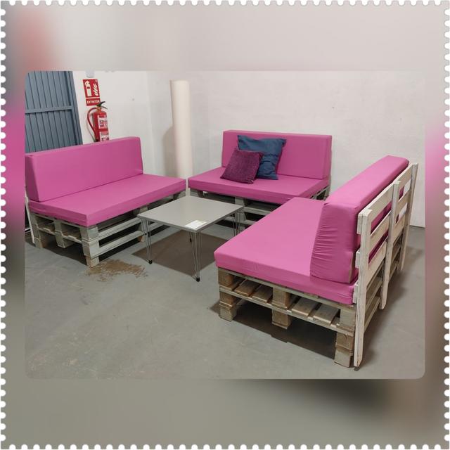 Conjunto jardín/terraza palets (Outlet)