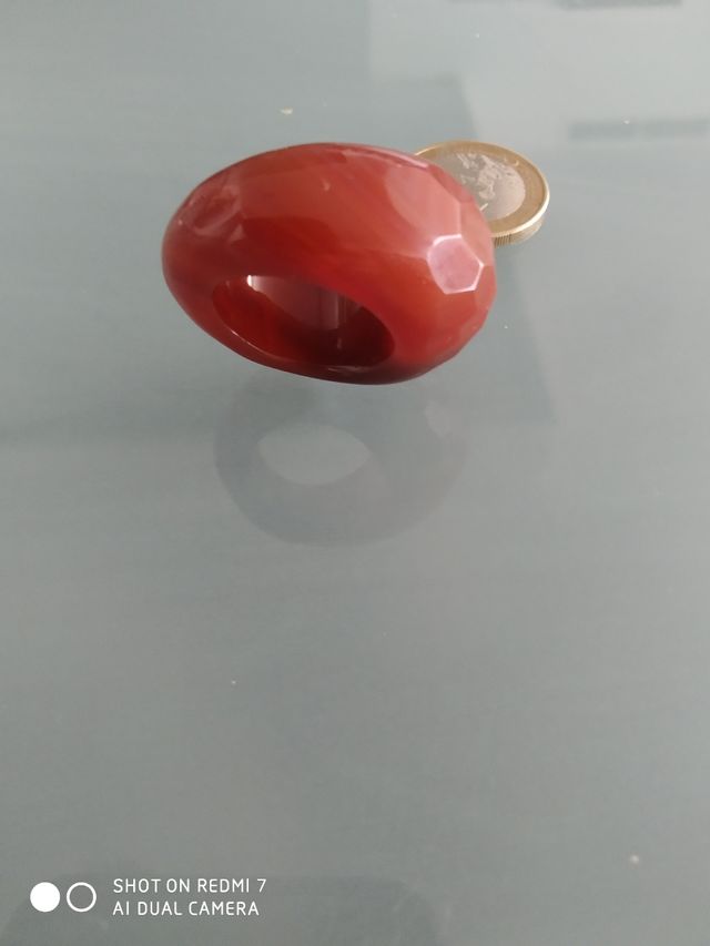 Sortija de cornalina