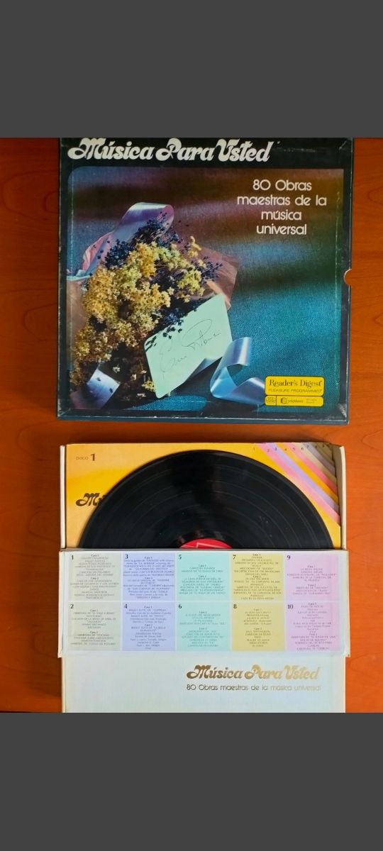 10 LPs 80 Obras Maestras de la música universal