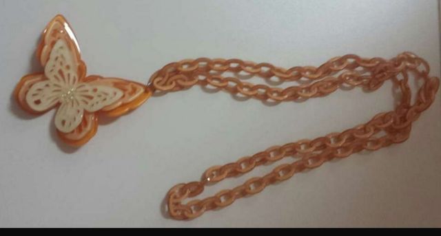 collar italiano largo mariposa nuevo