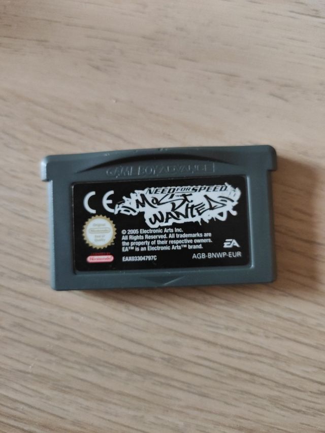 GBA Gameboy Advance più ricercato di Need for Speed