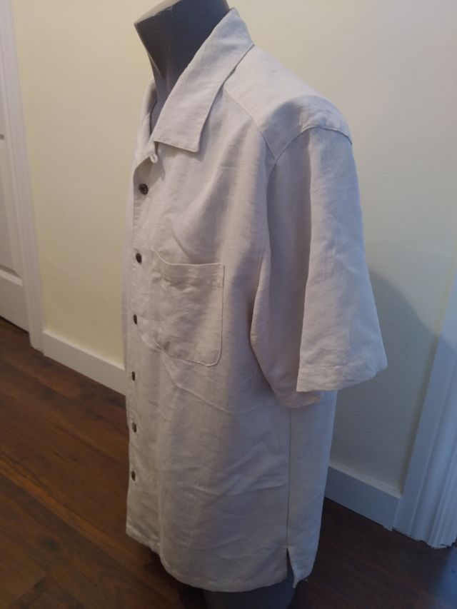 Camisa Hawaiana blanca