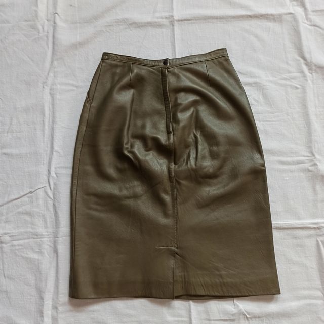 Conjunto vintage falda + americana cuero