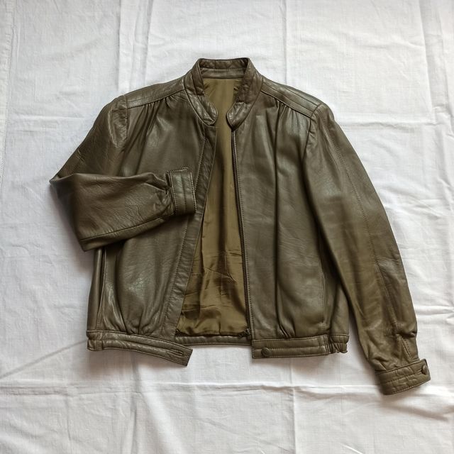 Conjunto vintage falda + americana cuero