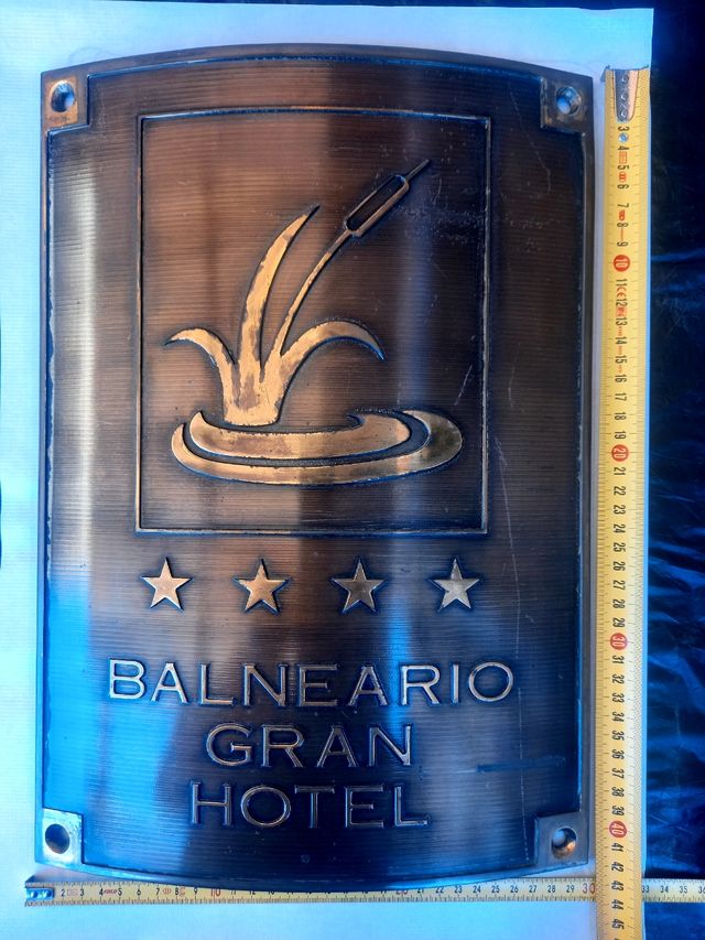 Placa bronce