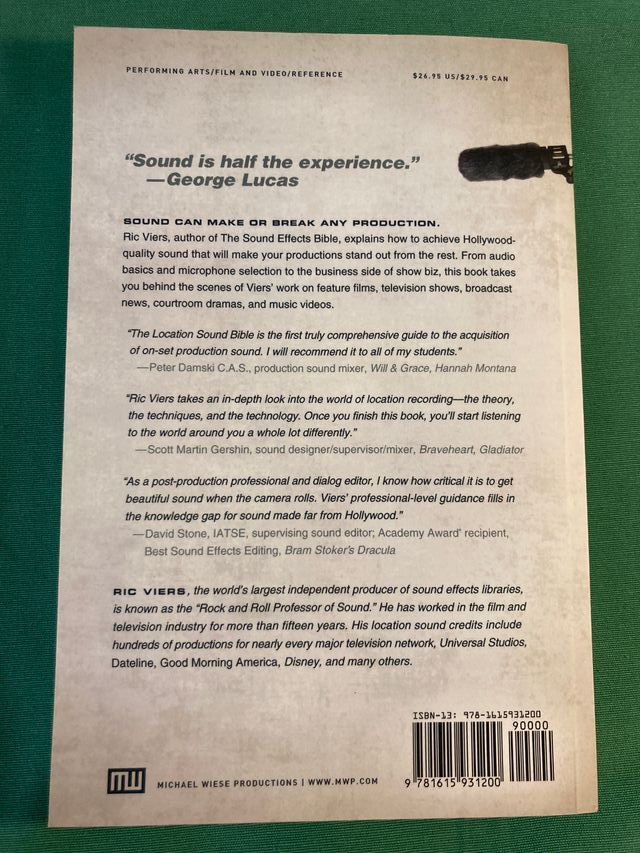 Lote 3 libros técnica de sonido y TV (en ingles)