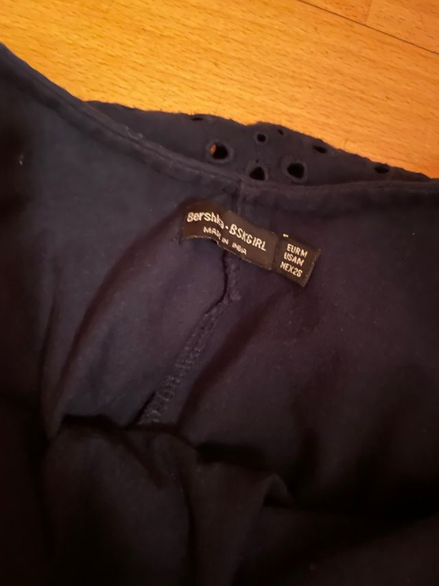 Mono azul marino de Bershka