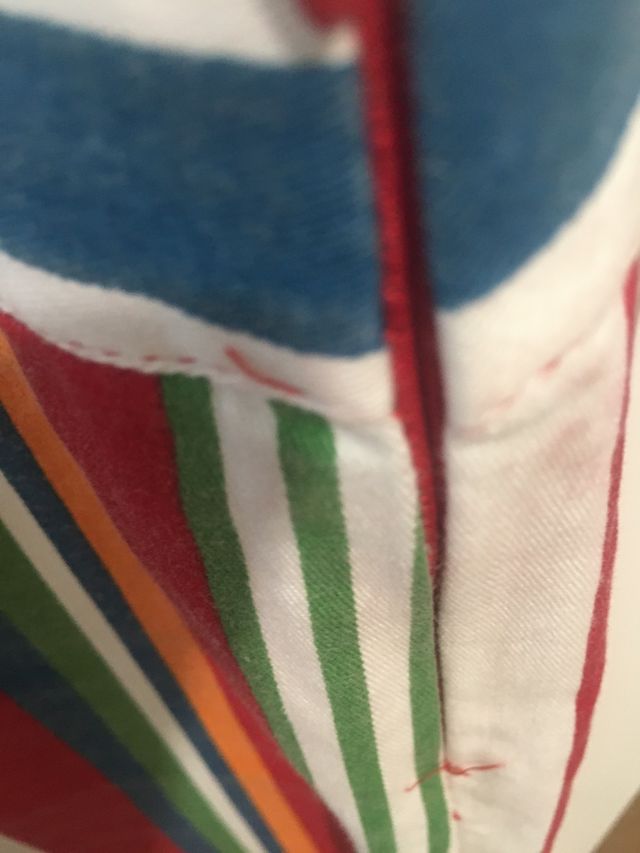 Pantalon de rayas de zara