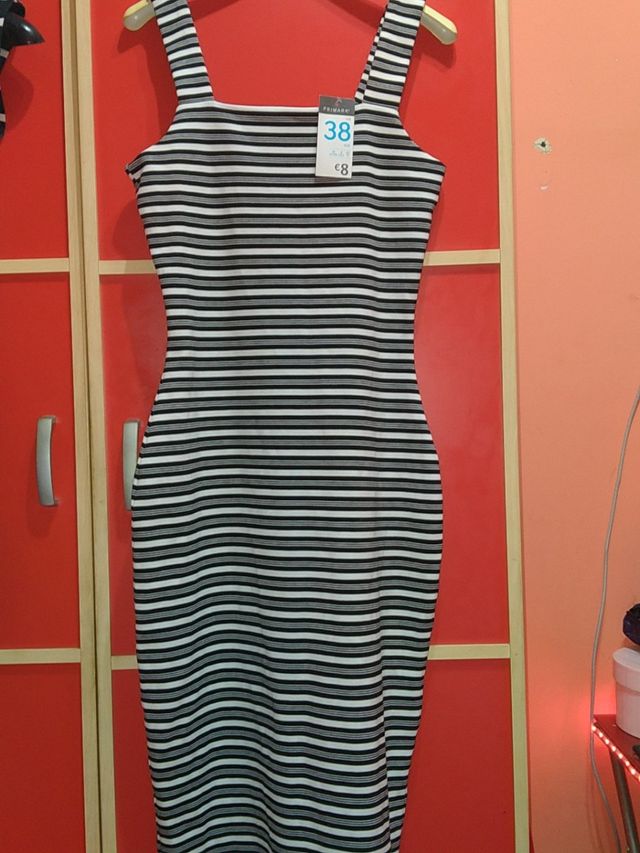 vestido de rayas de Primark