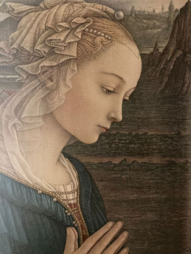 Cuadro virgen madera