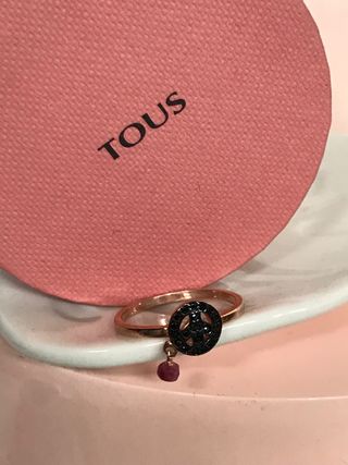ANILLO TOUS VERMEIL ROSA MOTIF PAZ