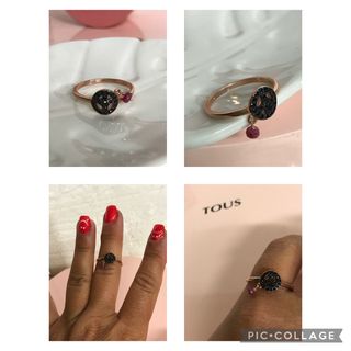ANILLO TOUS VERMEIL ROSA MOTIF PAZ