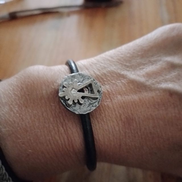 pulsera plata,Virgen del Pilar