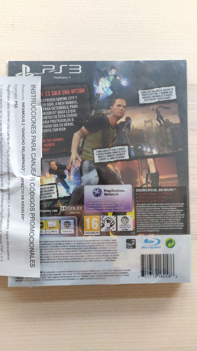 Pack inFAMOUS PS3 y PS4 PRECINTADOS