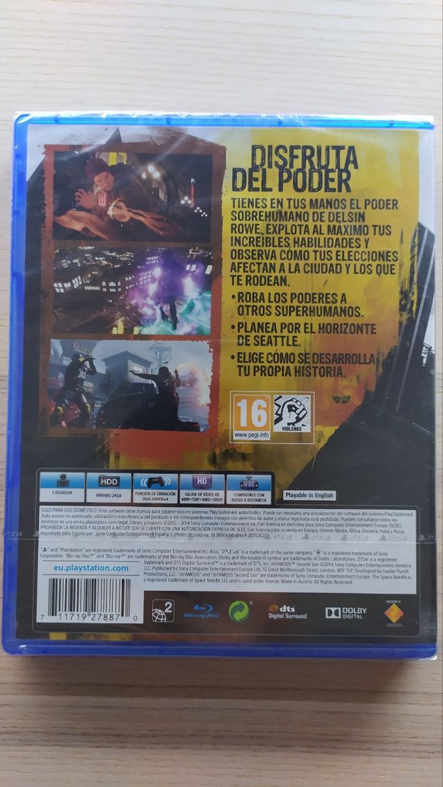 Pack inFAMOUS PS3 y PS4 PRECINTADOS