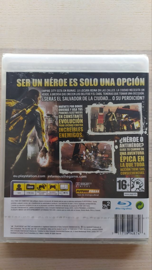 Pack inFAMOUS PS3 y PS4 PRECINTADOS