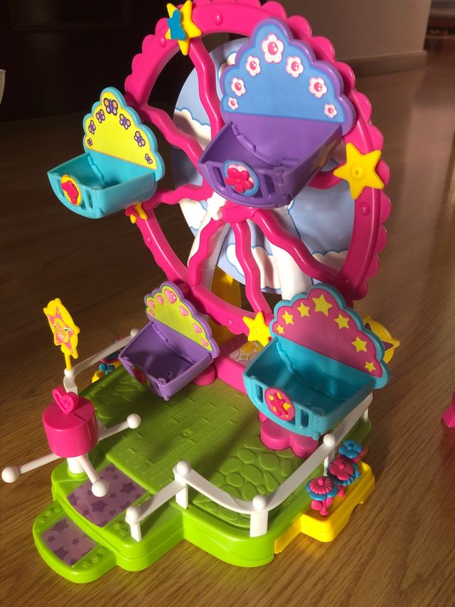 Noria/ruleta de feria con taquilla Pin y Pon