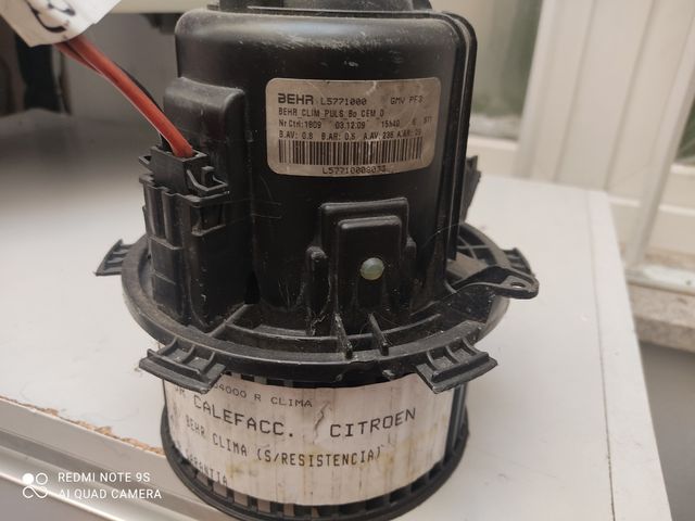 Ventilador del habitáculo pegout 407