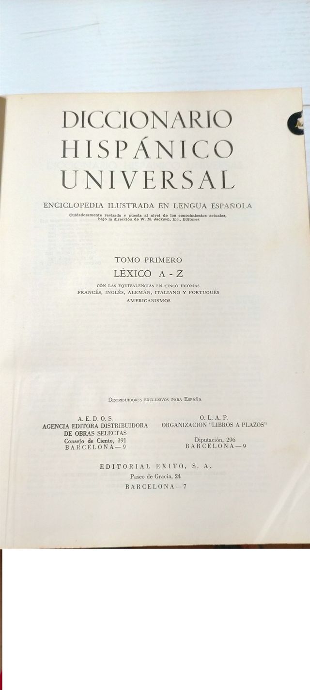 Diccionario Hispánico Universal de 1962
