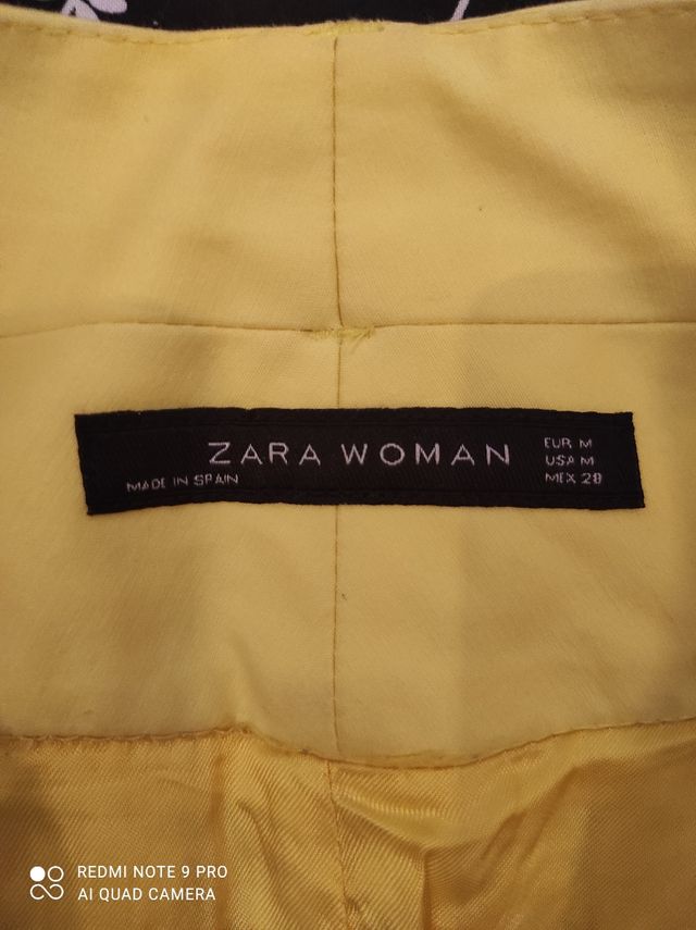 Falda amarilla vestir Zara, Talla M