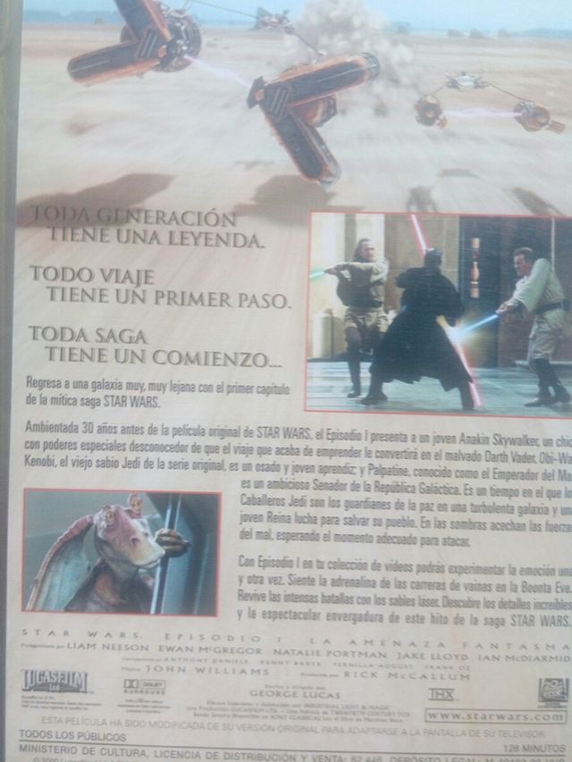 Pacchetto VHS degli episodi 1 e 2 di Star Wars