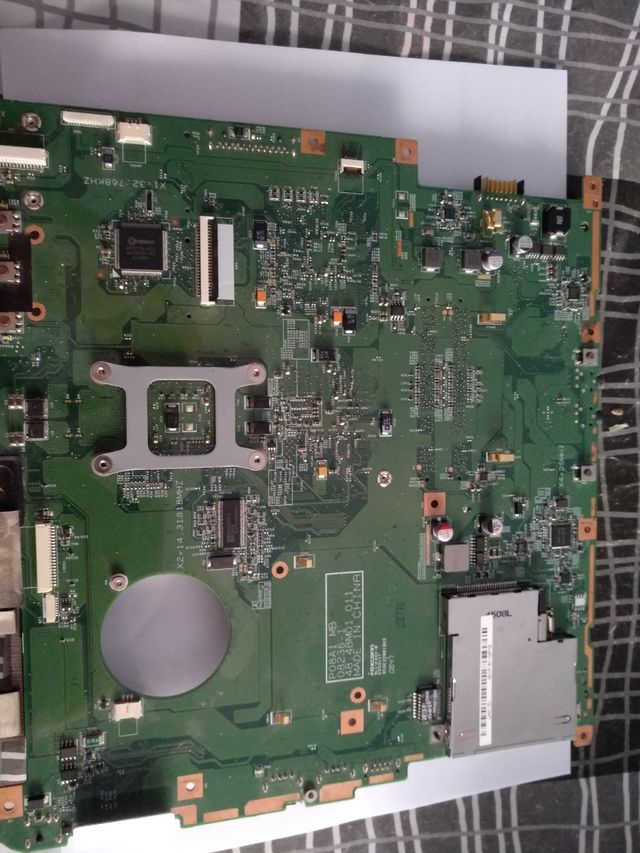 placa portátil packard bell