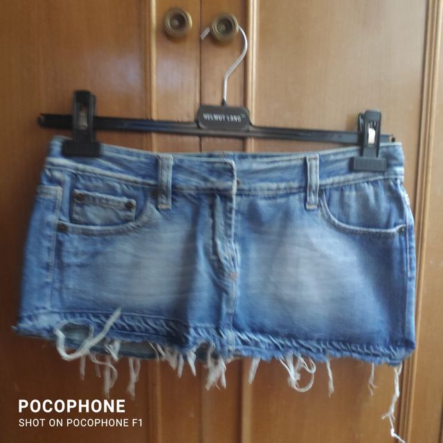 MINI FALDA VAQUERA 