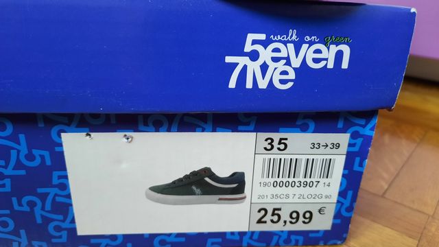Zapatillas 5even 7ive. Talla 35