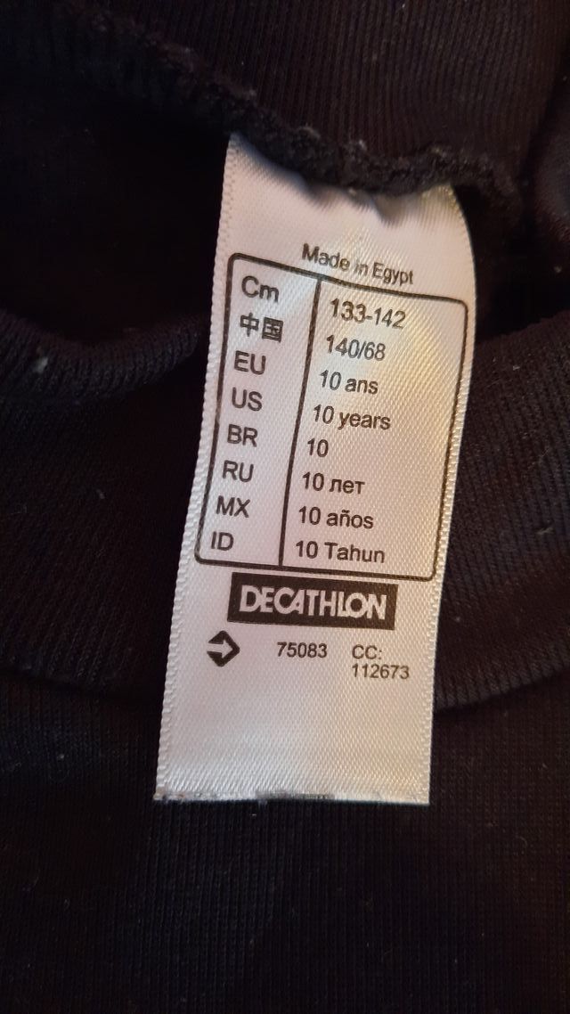 Camisa térmica niño. Talla 8.