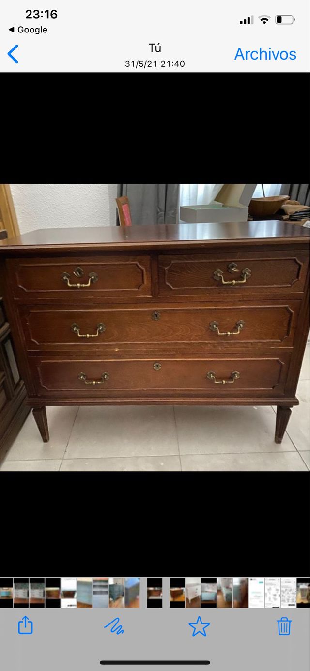 Cómoda Antigua restaurada bajo pedido .