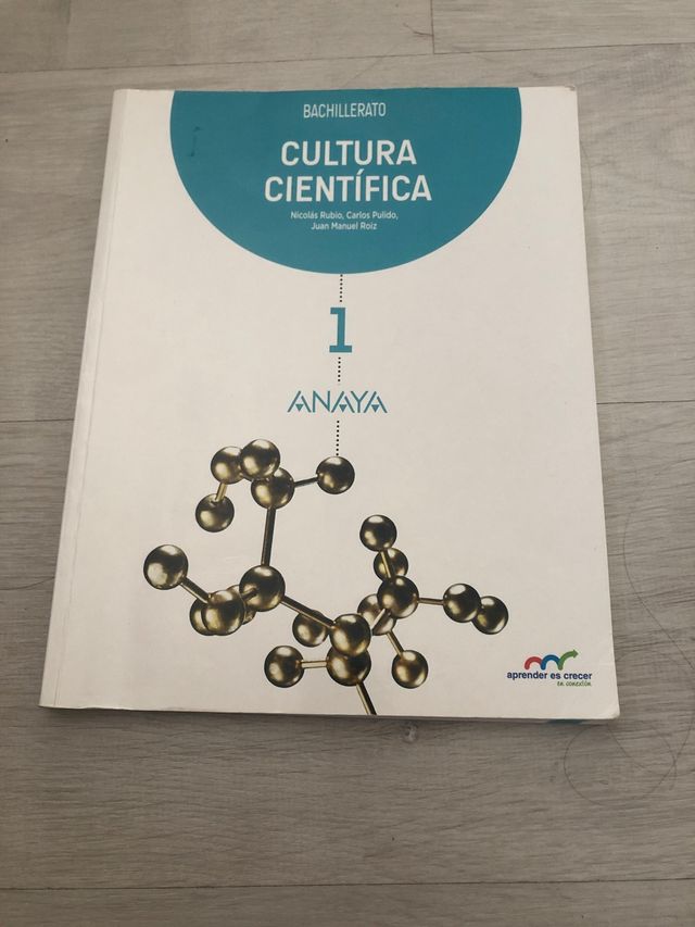 Libro cultura científica. 1  bachillerato