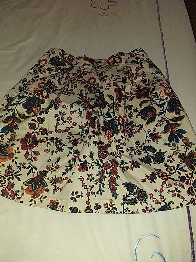 falda de flores
