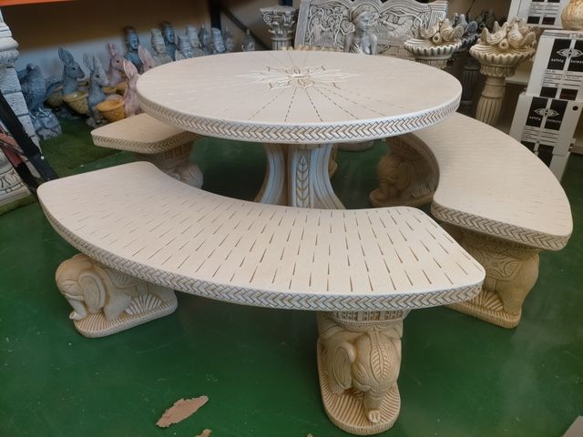 CONJUNTO JARDIN DE PIEDRA ELEFANTES