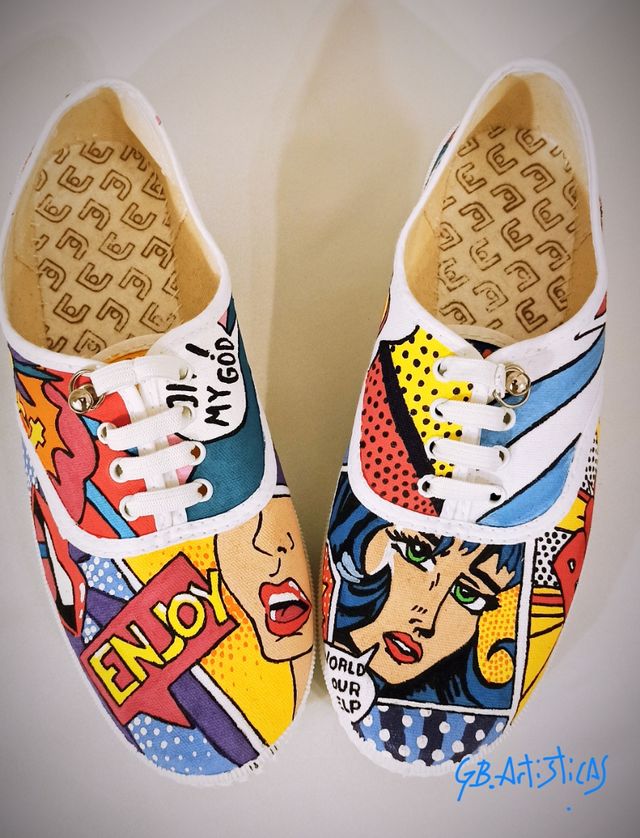 Zapatillas personalizadas NUEVAS, Talla 36.