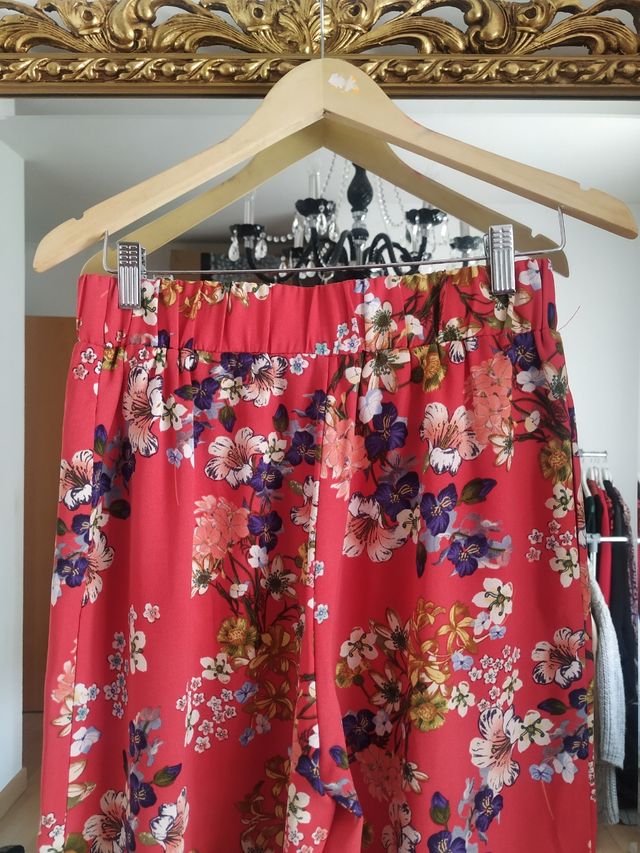 pantalones crepe estampados