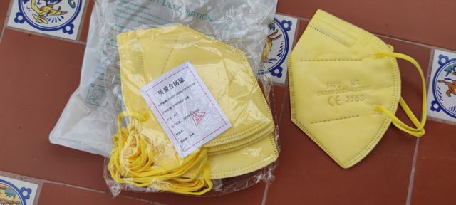 😱🔥10 X 3€!! MASCARILLAS FFP2 NEGRAS Y AMARILLAS.