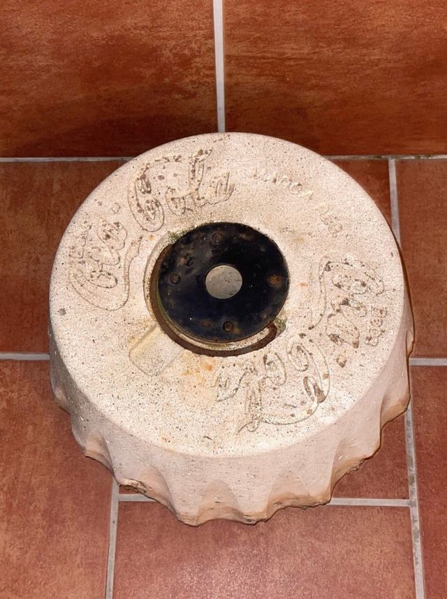 Pie de sombrilla cemento