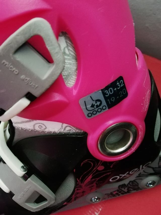 patines, casco y protecciones