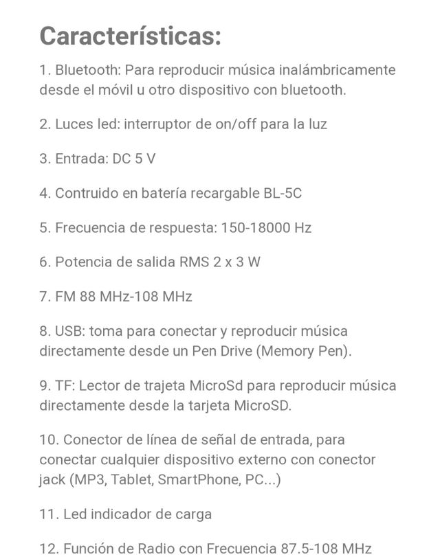 Altavoz bluetooth Volkswagen Nuevo