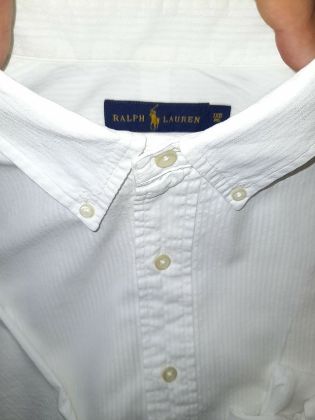 RALPH LAUREN XL CAMISA BLANCA DE HOMBRE