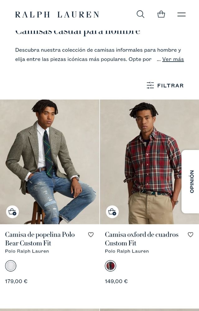 RALPH LAUREN XL CAMISA BLANCA DE HOMBRE