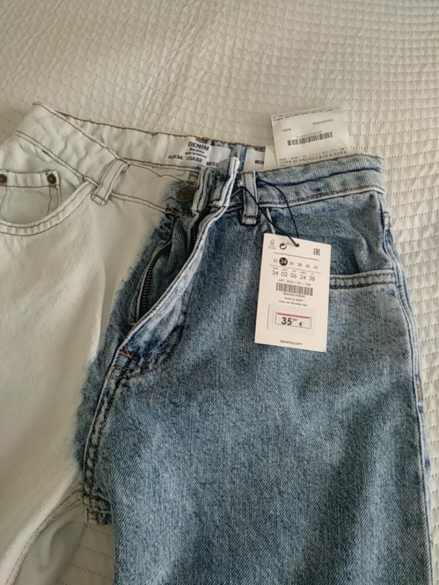 pantalón Bershka talla 34 sin estrenar con etiquet