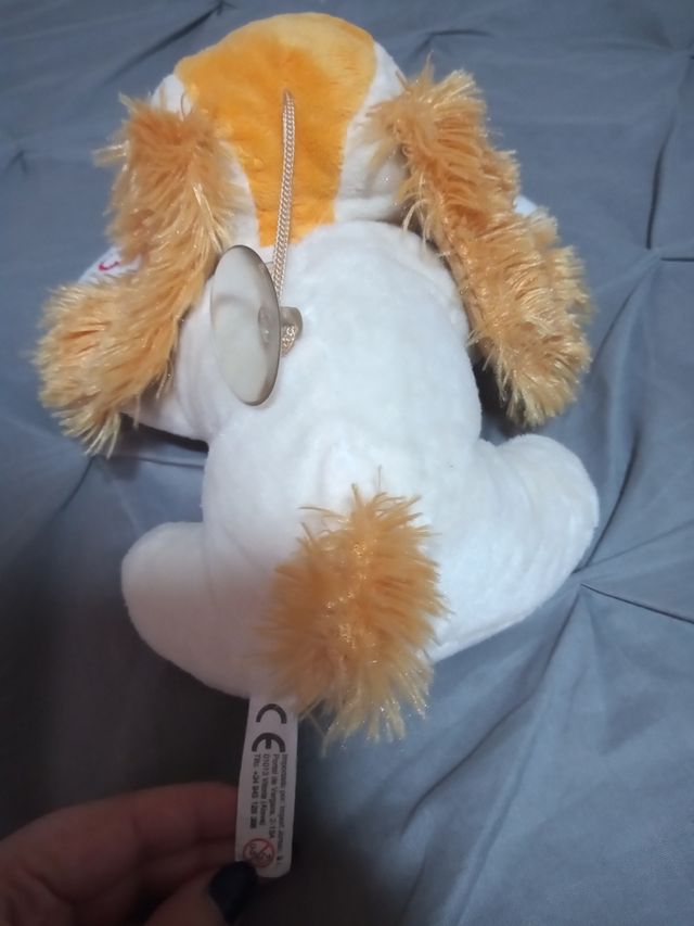 Peluche perro con frase te amo