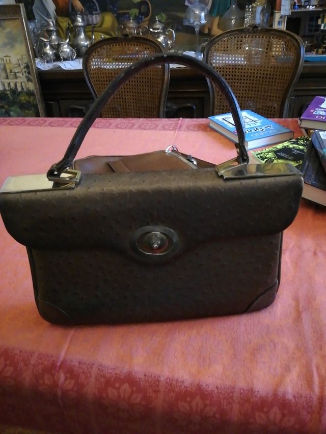 Bolso piel vintage