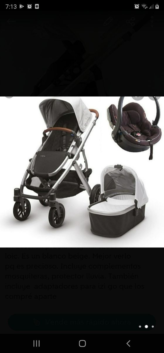 pack 3 piezas carro uppababy cruz.