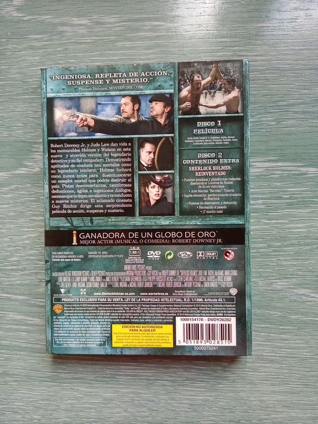 Película Sherlock Holmes 2 discos
