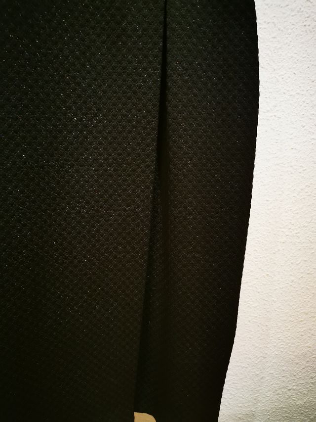 Vestido negro brillo tirantes fiesta T 40