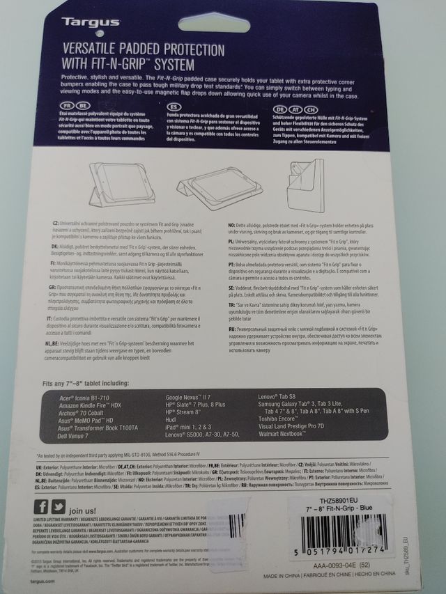 CUSTODIA PER TABLET TARGUS 7" 8"