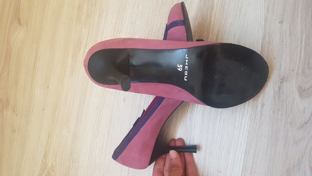 zapatos nuevos de ante tacón 