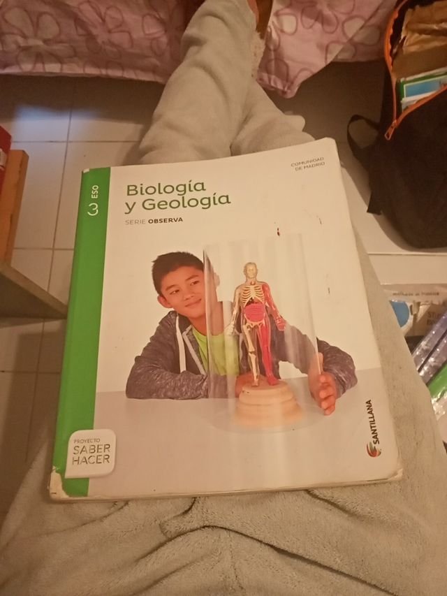 Libro biología y geología 3 eso santillana de segunda mano por 15 € en